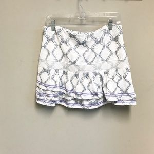 LUCKY IN LOVE Tennis skirt. Snake print. SZ 12